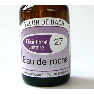 Unitaire n° 27 : Eau de roche (Rock water), 10 ml, Hautes-Alpes, BIO