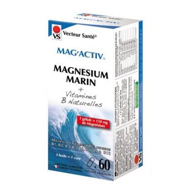 Mag'activ, Magnésium marin + vitamines B, Gelules